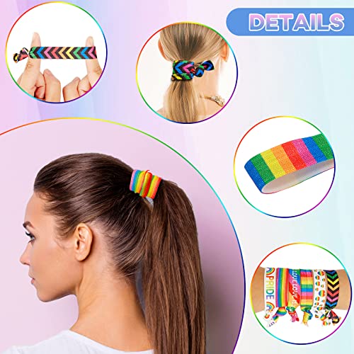 24 peças Rainbow Hair tie Acessórios