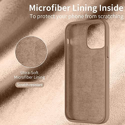Chezeal Compatível com iPhone 14 Pro Max Case 6.7inch, [Bulit-In 360 ° Ring Rotatable Solder] [revestimento de microfibra macia anti-arranhão]