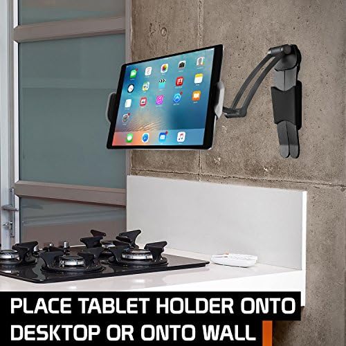 Cellet Kitchen Tablet Mount Stand 2-em-1 Parede, mesa, balcão, suporte para montagem em desktop Stand para iPad/pro/air/mini,