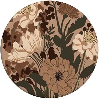 BOHO BOTANICAL BEIGE BROWN EXOTIC MINIMALIST Tropical Popsockets Swappable PopGrip
