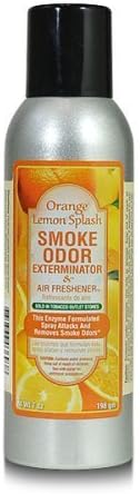 Exterminador de odor de fumaça 7 oz de limão laranja