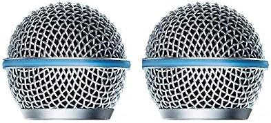 Clipes de grade de microfone de tela de metal de bola de reposição para o sistema de karaokê com fio de microfone portátil