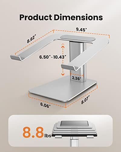 Stand para laptop ajustável ERGEAR e mesa elétrica