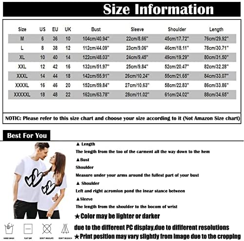Camisa do Dia dos Namorados do Numaller para homens Mulheres Boat Neck 2023 Camisas de manga curta de tamanho atlético de tamanho