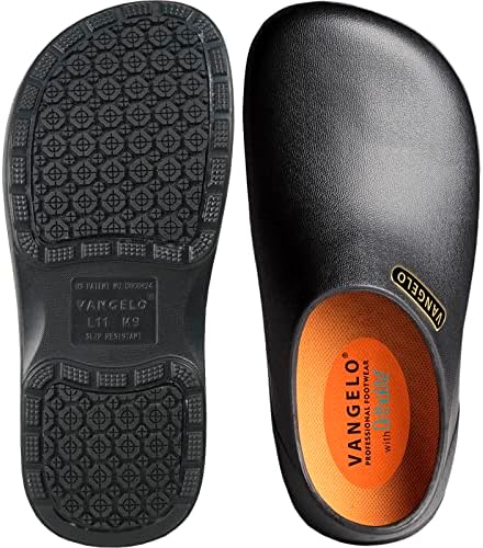 Vangelo Profissional Slip Resistente ao entupimento mulheres trabalham sapato de sapato sapato de sapato preto limão
