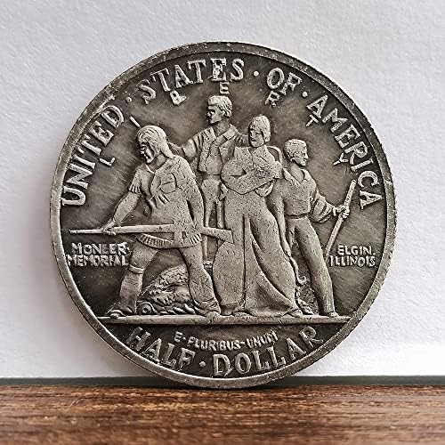 1936 Elgin, Illinois Centennial Meio Dollar Coin Trailblazers Coins Estrangeiros