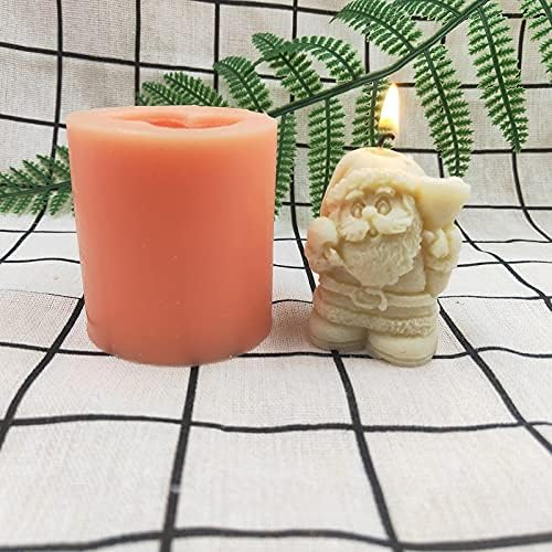 Cestony Christmas tem tema de silicone molde para fazer resina de vela pilar aromaterapia velas de cera sabonete samposal de argila artesanal