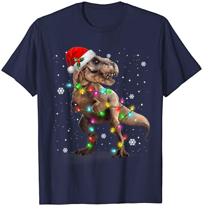 Dinosaur T-Rex Tree Sweater Christmas Camiseta de pet dino Trex