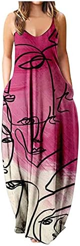 SGASY Women Summer Skin Print Maxi Dress Dress Halloween Gothic Sleeseless Auto -gravata vestidos de tanque de pescoço Round