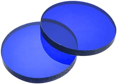 Meccanixity 20mm Bases em miniatura redonda, base circular de 2,5 mm de espessura, pacote azul transparente de 20
