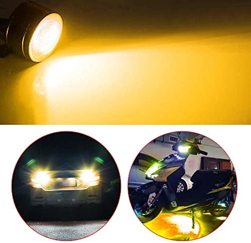 Luzes de LED de olho de águia otpoutopa, luzes de 23mm de 23 mm de modo de 23 mm Luzes de placa de rodovias reversas de freio reverso Luzes de backup de cauda de luz Luzes marcadores para carro de moto para motocicletas barco