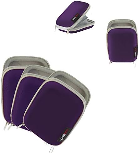 Navitech Purple Water resistente à capa da câmera digital dura compatível com o Sony RX0