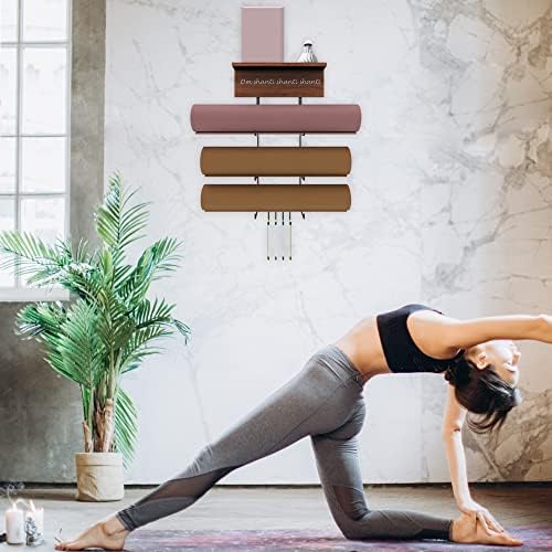 Montagem da parede do suporte de ioga, acessórios para equipamentos de ginástica doméstica, acessórios grossos Meditação