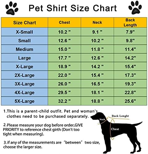 Camisa de cachorro lkex/camiseta do proprietário ， roupas de cachorro de cachorro de cachorro de cachorro de cachorro, roupas casuais de vestuário casual, padrões de batimentos cardíacos combinando animais de estimação/mamã