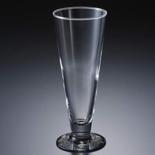 Nakanishi Kogyo 0770059 Nurimon de Verre Pilsner Glass, maki-e, botânico, prata, feito no Japão