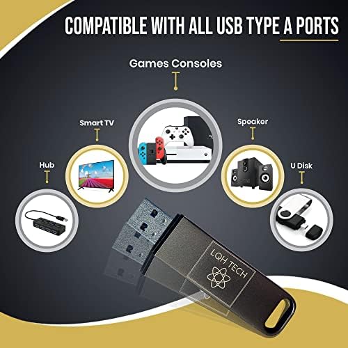 LQH Tech Portable Solid State Drive 128 GB Pro Edição. Transmissão de alta velocidade do disco rígido USB 3.1 externo,