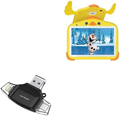 Boxwave gadget Smart Compatível com Yosatoo Android 11 Kids Tablet Y10 - AllReader SD Card Reader, MicroSD Card Reader