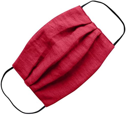 Adultos cor sólida confortável lavável lavável linho de algodão à prova de poeira, bandeira de proteção de bocal