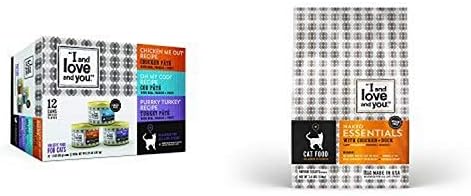 Eu e Love and You Naked Essentials Chicken & Duck + Original Cat Can Pack Variety Pack