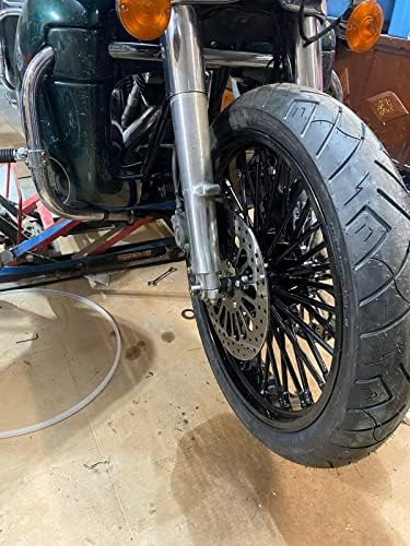 Tarazon 21 polegadas brilho preto gordura lida com a roda de roda a câmara de câmara de ar para a Harley Sofrail Heritage Springer