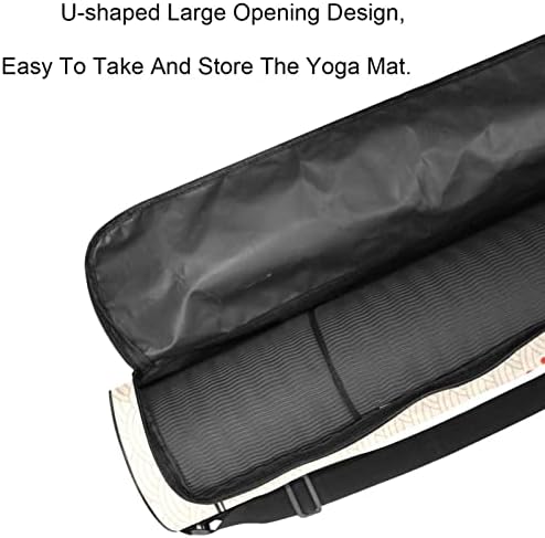Ratgdn Yoga Mat Bag, guarda-chuva japonês Cherry Exercício de ioga transportadora de tape