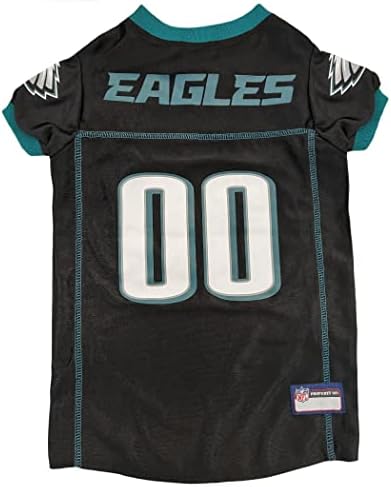 NFL Philadelphia Eagles Color Rush Dog Jersey, Tamanho: X-Large. Jersey colorida Rush, camisa de cachorro legal e esportiva, melhor fantasia de camisa de futebol para cães e gatos. Camisa de camisa licenciada.