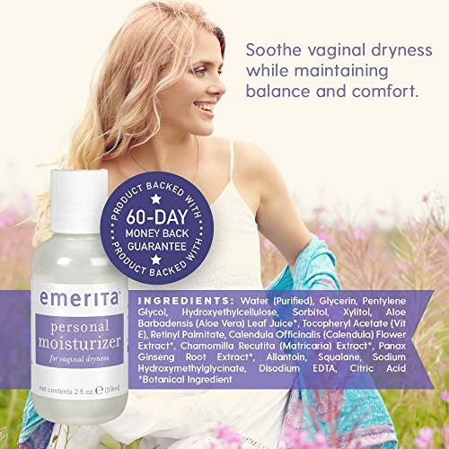 Hidratante pessoal emerita | Cuidado com a pele íntima para a secura vaginal | Água baseada em calêndula e vitamina E |