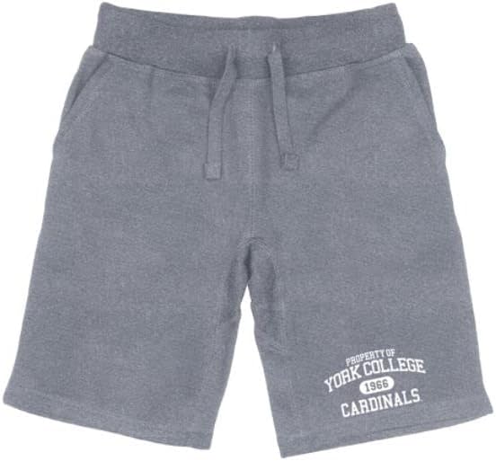 York College Cardinals Property College Fleece Shorts de cordão
