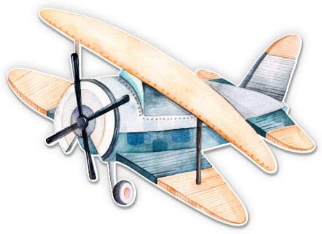 GT Graphics Airplane Aquarela Viagem Explorar - Adesivo de Vinil de 3 - Para Laptop de Carroce Laptop I -Pad Capacete Hard -chapéu