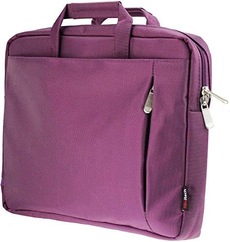 Navitech Purple Premium Messenger/Carry Bag Compatível com o Teclast F5R PC 360 graus Rotativo 11,6 Tela de toque
