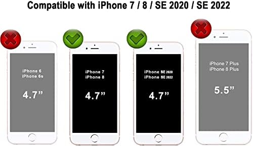 Capa Cellever para iPhone SE 2022 /iPhone SE 2020 /iPhone 8 /iPhone 7, 4,7 polegadas, dupla série de guarda protetora protetora que absorve a cobertura resistente a arranhões capa de proteção contra queda