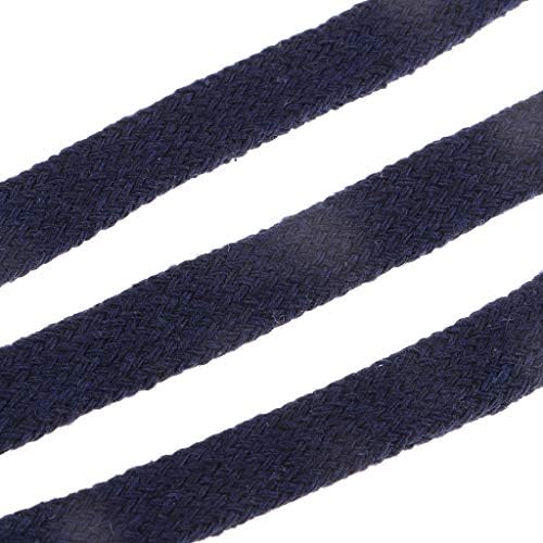 ZHJBD 1 Rolo de algodão Draw Flack Cord/empate/cordas de tração para calças de roupas decoração - codificação de cinza/1123