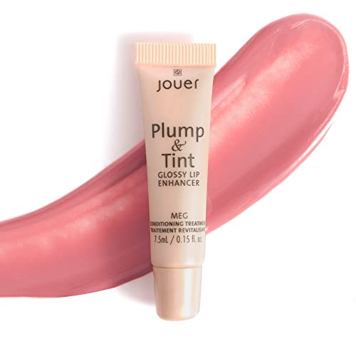 Jouer Holiday Plump & Tint Lip Enhancer TINTED Deluxe Trio - Bare Rose, Malibu & Meg - Lips de umidade e nutrir, Lip Maxi para plenitude