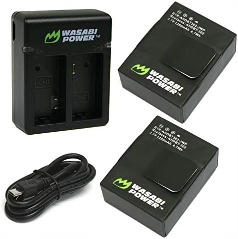 Bateria de energia Wasabi e carregador duplo para GoPro Hero3, Hero3+ e GoPro AHDBT-2010, AHDBT-301, AHDBT-302, AHBBP-301