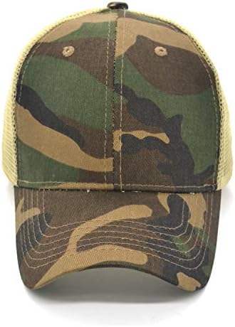 Capinho de beisebol de baixo perfil UNISSISEX Mulheres Caminho Men Hat Hat Sun Hat Plain Mesh Camufria Camufeira Campa Ajusta Capinha Esportiva de Esporte