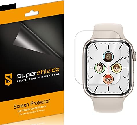 Supershieldz projetado para a série Apple Watch 8/7 Protetor de tela, escudo transparente de alta definição
