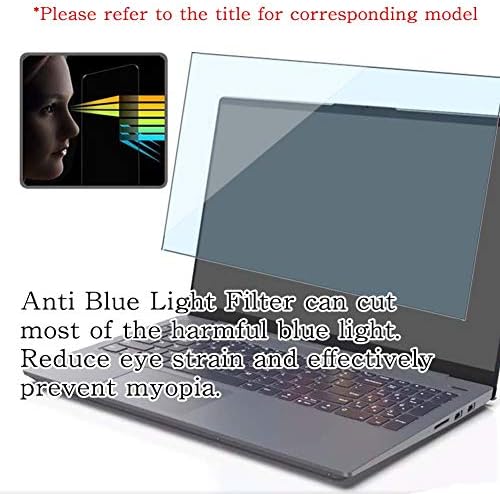 Puccy Anti Blue Light Tempered Glass Screen Protector Film, compatível com comprimido Getac F110 Rugged 11,6 （Somente tampa