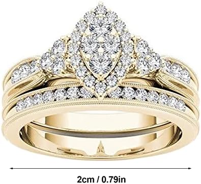 Anel de verdade para mulheres requintadas de coração anel para mulheres noivado Acessórios de jóias de casamento Presente 610 Men's Rings Conjunto