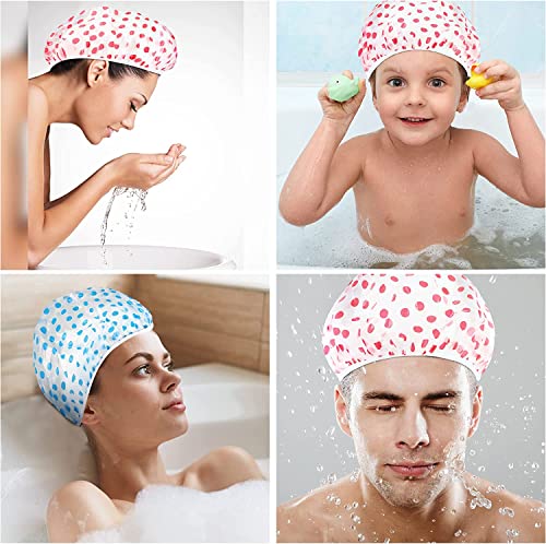MZD8391 3 PCS Capinha de chuveiro, Capas de banho reutilizáveis ​​de chuveiro - impermeabilizada com elástico para homens para homens mulheres spa salão de spa