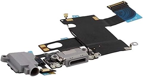 MMOBiel Dock Connector Compatível com iPhone 6 2014 - Chave de portas de carregamento Cabo Flex - Porta de fone de ouvido/Microfone/Antena Substituição - incl. Chaves de fenda