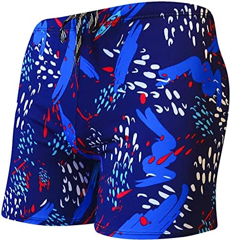 Trunks de natação masculinos de calma de banho rápido de nadar seco de nadar listrado shorts de praia de verão de