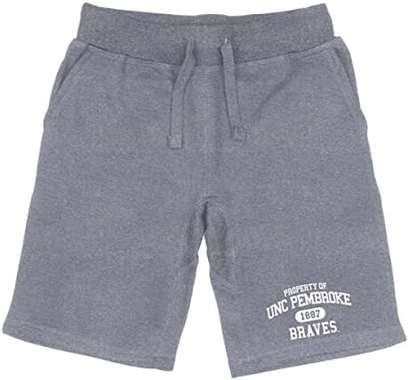 Universidade da Carolina do Norte no Pembroke Braves Property College Fleece Shorts de cordão