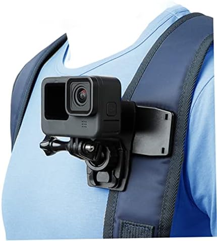Solustre Backpack Action Camera Clip Sports Acessórios para girar a câmera esportiva preta pc Wade