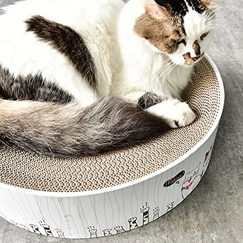 Petphindu gato rispando bloco de papelão corrugado gato scratcher scratcher durável redondo almofada para gatos grandes gatos de reciclagem de recicla