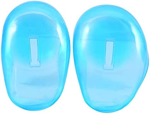 Rotekt 2pcs escudo de tampa azul da orelha, proteção de plástico anti -coloração protege os abasteços de ouvido do corante, protetor de escudo da capa de orelha reutilizável para o chuveiro de salão em casa
