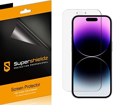 Supershieldz projetado para protetor de tela Pro iPhone 14, Shield Clear Shield de alta definição