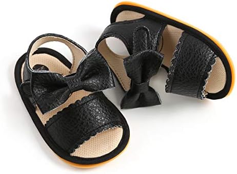 Bebê Bebê criança meninas infantis de couro pu macio de couro fechado Anti-deslizamento sandálias de verão Flor Princesa Sapatos