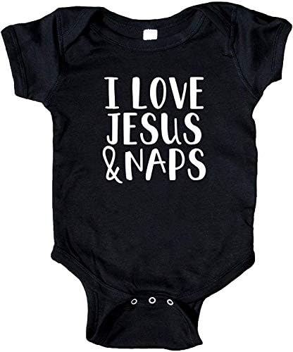 Eu amo Jesus e Naps Baby Onesie Cristão Bodysuit infantil Roupas de bebê Creeper