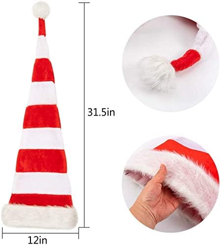 Elf Papai Noel Hat fofo Papai Noel Hatty Novelty Christmas Hats Acessório de fantasia para mulheres para adultos decoração