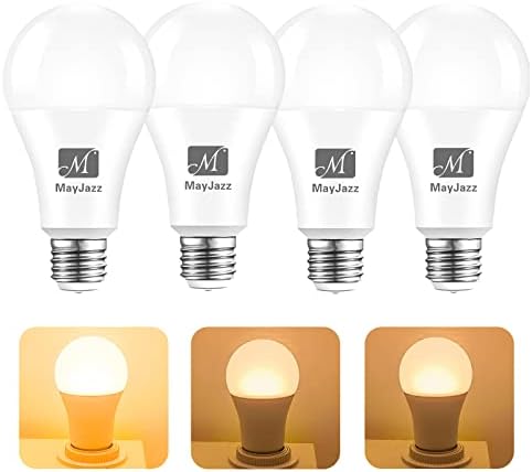 M Mayjazz Bulbos LED de 3 vias 30 70 Equivalente a 100 watts, 3000k Branco quente, A19 E26 LED lâmpadas, lâmpadas omni-direcionais,